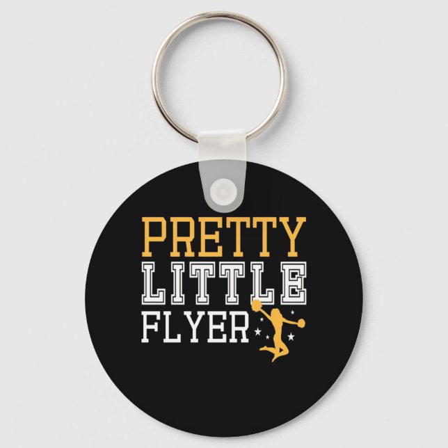 Gymnastics Pretty Little Flyer Keychain (Front)