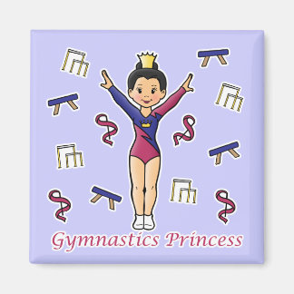 Gymnastics Princess Magnet