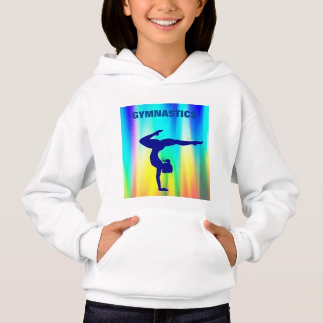 Gymnastics pullover hoodie/two sided. (Front)