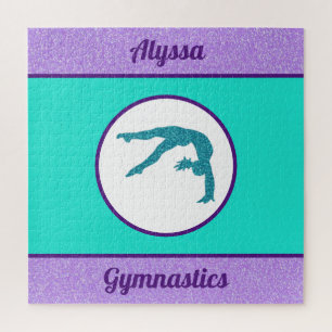 Gymnastics Purple / Turquoise Puzzle