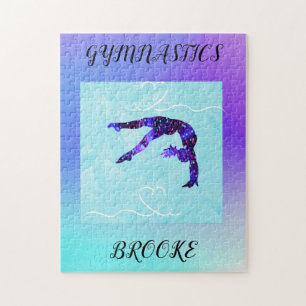 GYMNASTICS PUZZLE avec gymnaste et nom personnalis