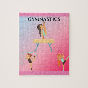 Gymnastics puzzle for girl's.
