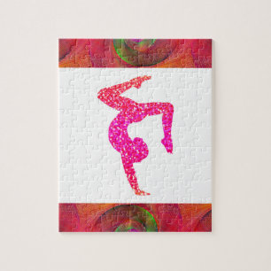 Gymnastics puzzle for girls.