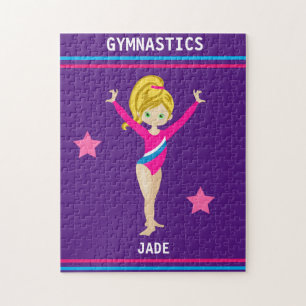 GYMNASTICS PUZZLE FOR GIRLS PERSONALIZED