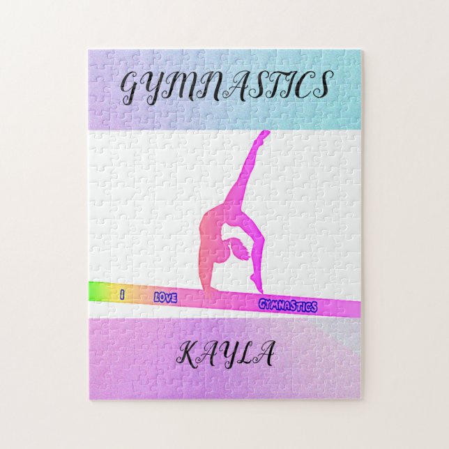 GYMNASTICS PUZZLE PERSONALIZED! (Vertical)
