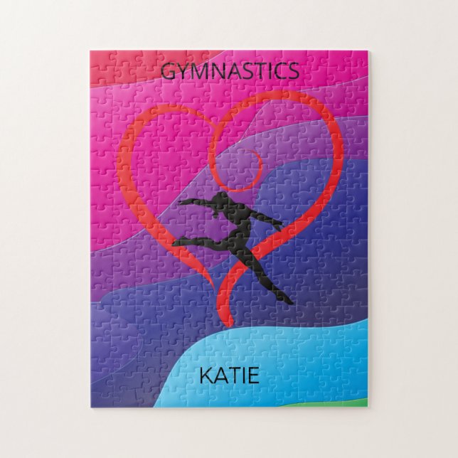 GYMNASTICS PUZZLE PERSONALIZED! (Vertical)