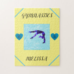 GYMNASTICS puzzle personalized.