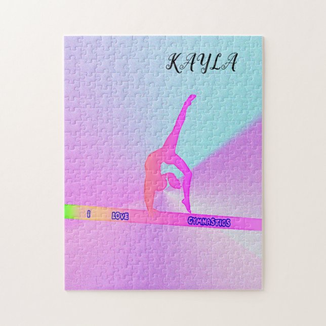 GYMNASTICS PUZZLE PERSONALIZED! (Vertical)