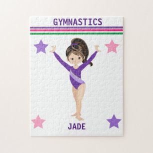 GYMNASTICS PUZZLE POUR LES FILLES PERSONNALISÉ.