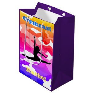 Gymnastics Rainbow Camo Gymnast Gift Bag