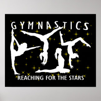 Gymnastics Reaching For The Stars Poster