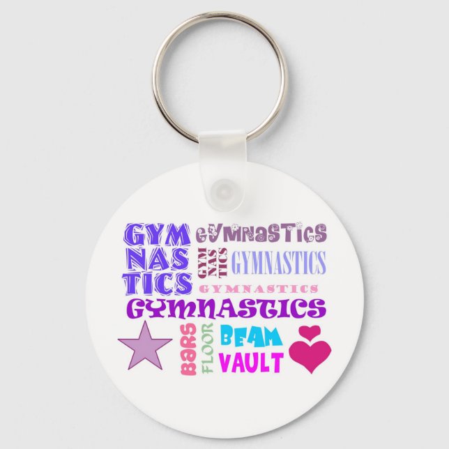 Gymnastics Repeating Keychain (Front)