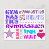 Gymnastics Repeating Postcard (Front)