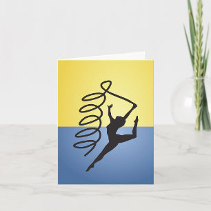 Gymnastics Ribbon Routine Note Cards