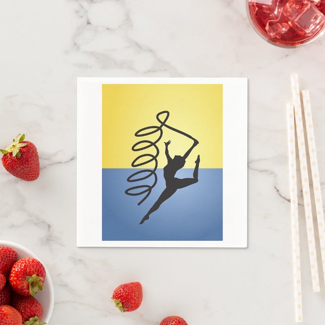Gymnastics Ribbon Routine Paper Napkins (Creator Uploaded)