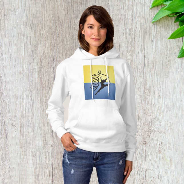 Gymnastics Ribbon Routine Womens Hoodie (Creator Uploaded)