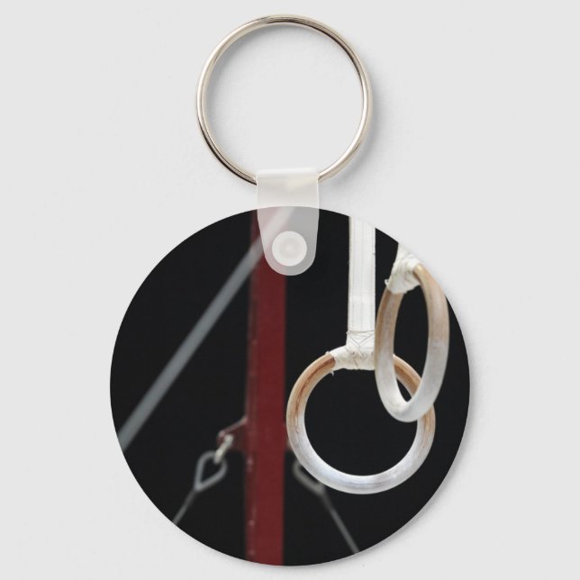 Gymnastics rings keychain (Front)