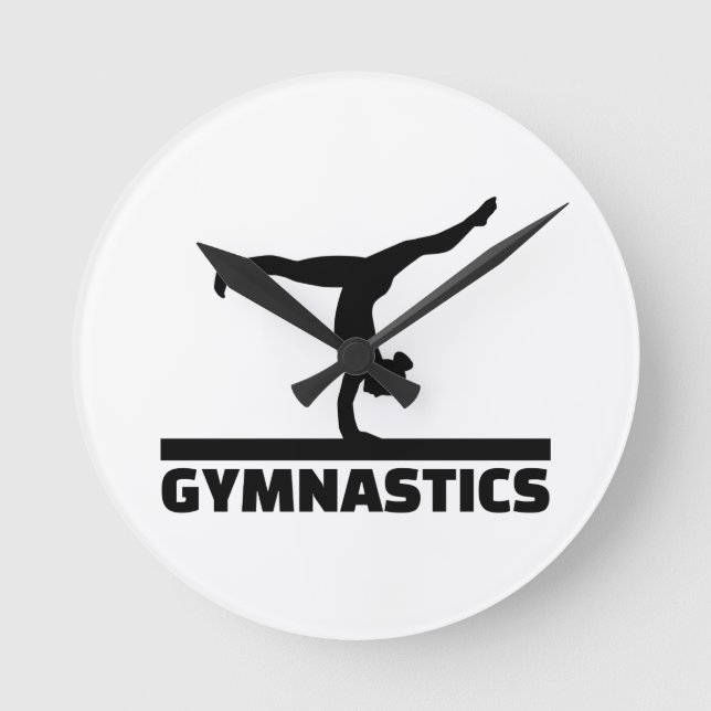 Gymnastics Round Clock (Front)
