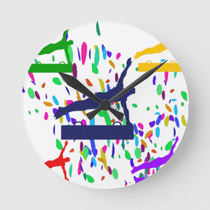 GYMNASTICS ROUND CLOCK