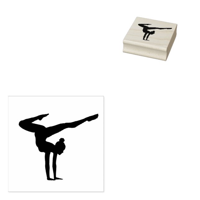 Gymnastics  rubber stamp (Stamped)