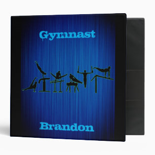 Gymnastics School Binders for Boys - Personalized