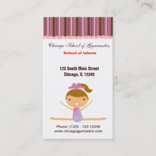 Gymnastics School Business Card