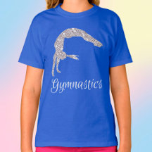 Gymnastics Silver Shimmer Back Handspring