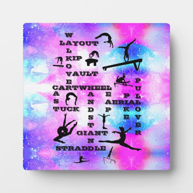 Gymnastics Skills Tablette en plaques with Easel (Devant)