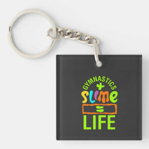Gymnastics & Slime Keychain