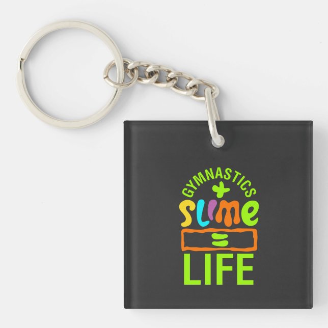 Gymnastics & Slime Keychain (Front)