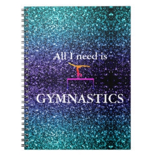 GYMNASTICS SPIRAL NOTEBOOK