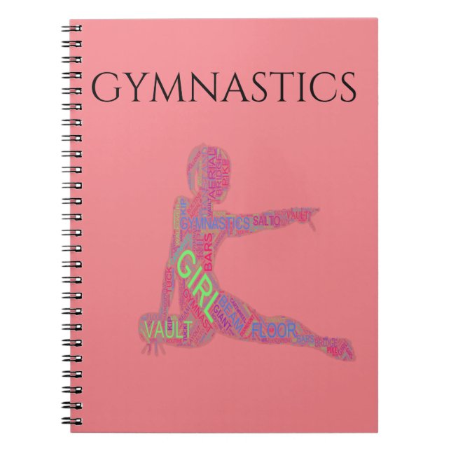 Gymnastics spiral notebook. notebook (Front)