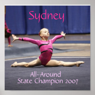 Gymnastics Splits Poster