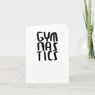 Gymnastics Sticker Card