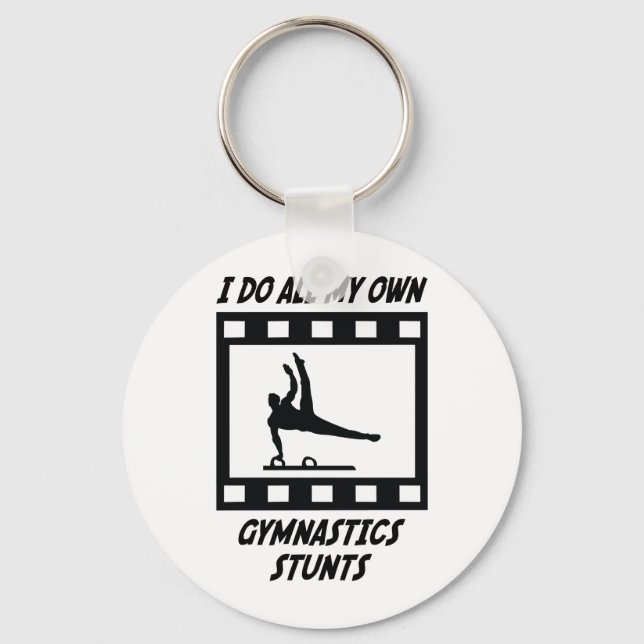 Gymnastics Stunts Keychain (Front)