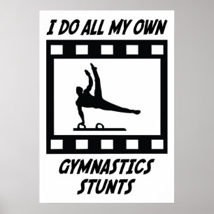 Gymnastics Stunts Poster