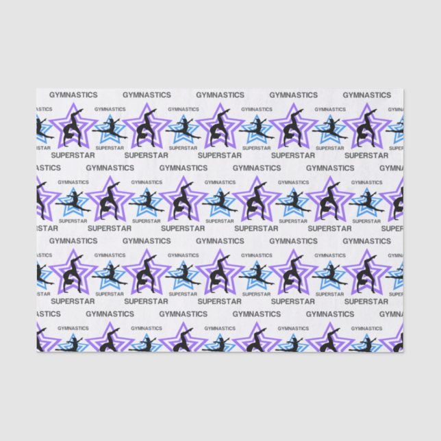 Gymnastics Superstar Tissue Paper (Front)