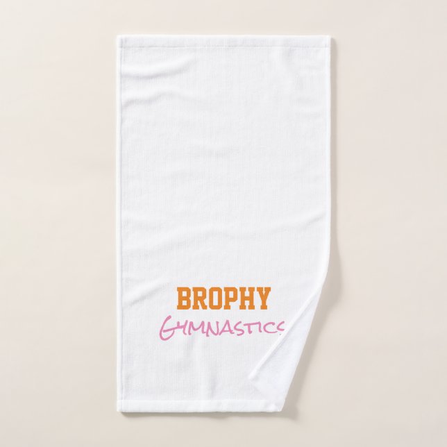 Gymnastics Team Name School Colours Sports Fun Hand Towel (Hand Towel)