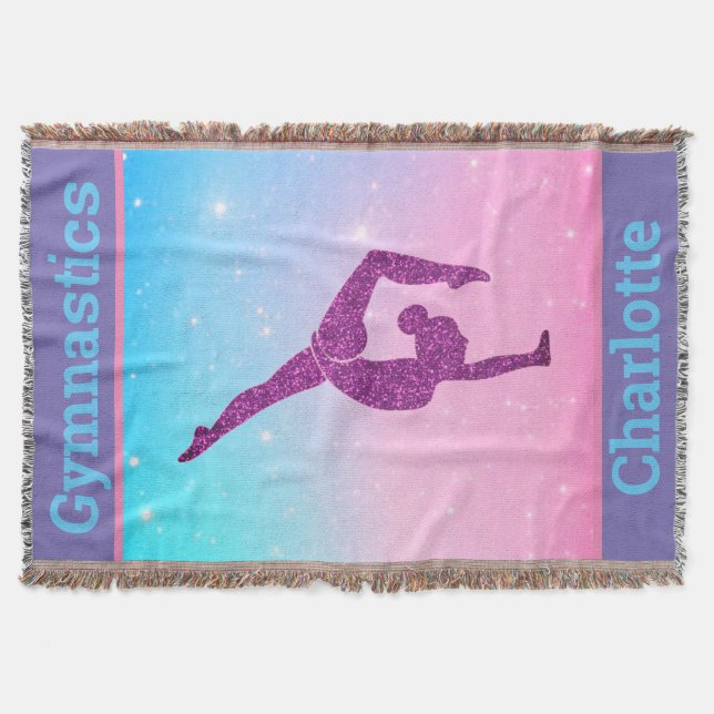 Gymnastics Throw Blanket (Front)