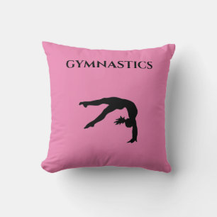 GYMNASTICS throw pillow. Pillow
