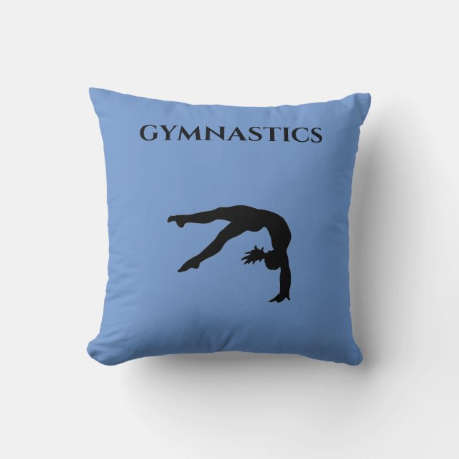 GYMNASTICS throw pillow. Throw Pillow (Front)