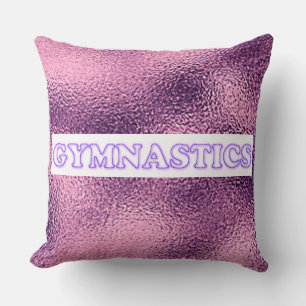 Gymnastics throw pillow. throw pillow