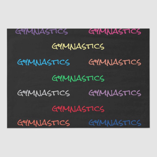 Gymnastics Tissue Paper (Front)