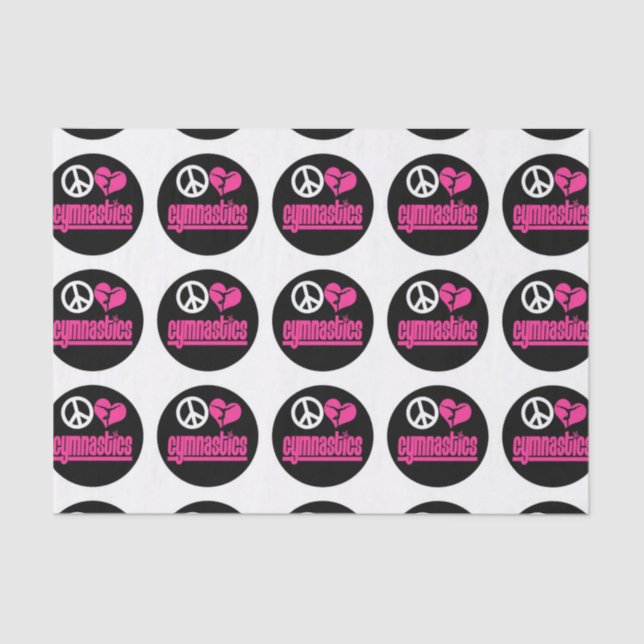 Gymnastics tissue paper custom made (Front)