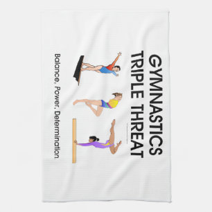 Gymnastics Triple Threat Kitchen Towel