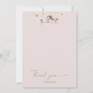Gymnastics Tumble & Twirl Birthday Party Thank You Invitation