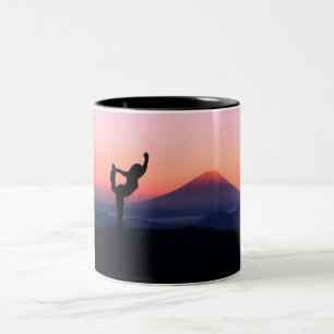 Gymnastics two toned coffee mug. Two-Tone coffee mug