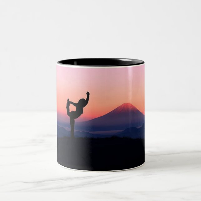 Gymnastics two toned coffee mug. Two-Tone coffee mug (Center)