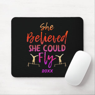 Gymnastics Uneven Bars - Believed She Could Fly Mouse Pad
