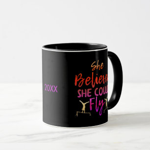 Gymnastics Uneven Bars - Believed She Could Fly Mug